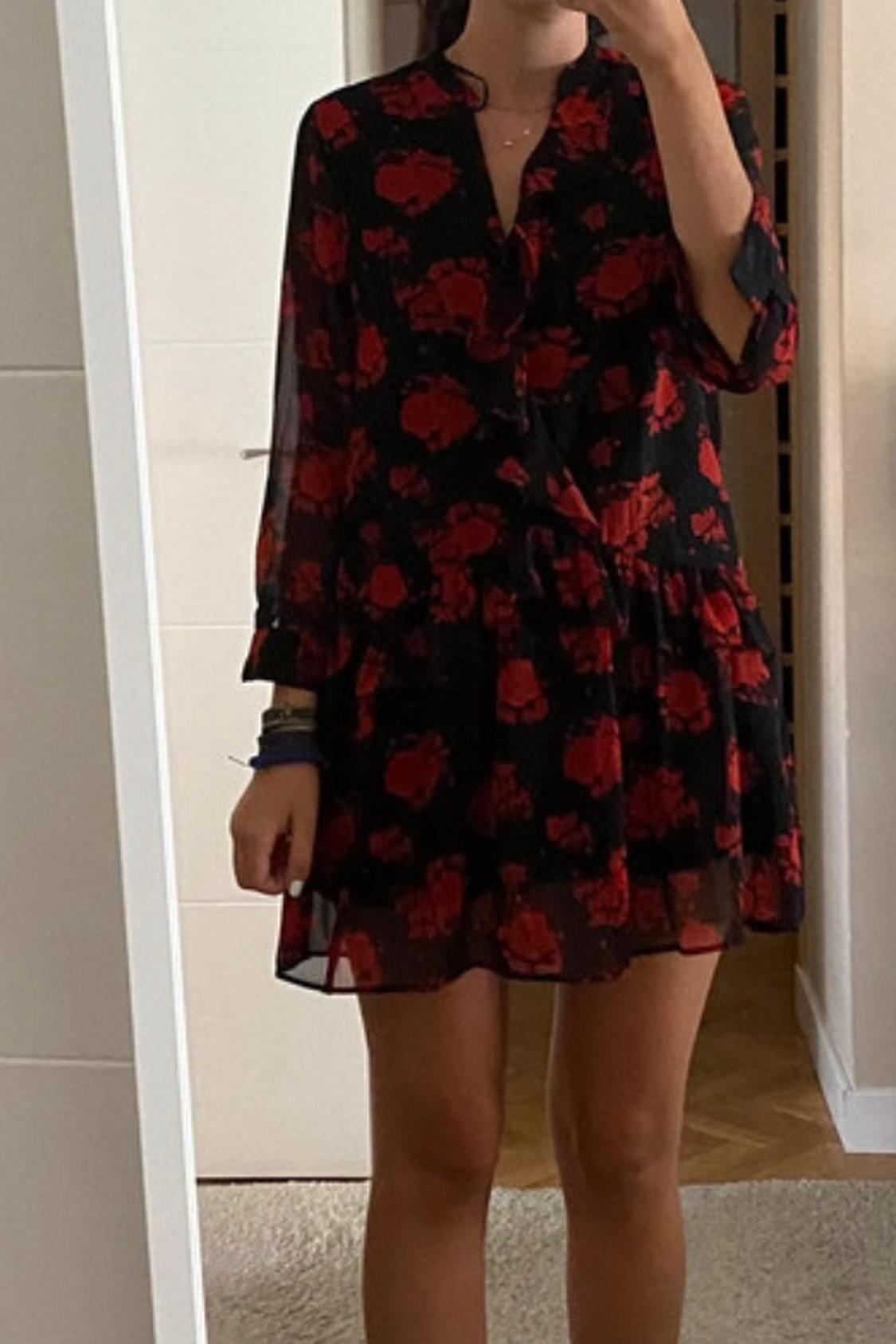 RUFFLED PRINTED DRESS - Image 4