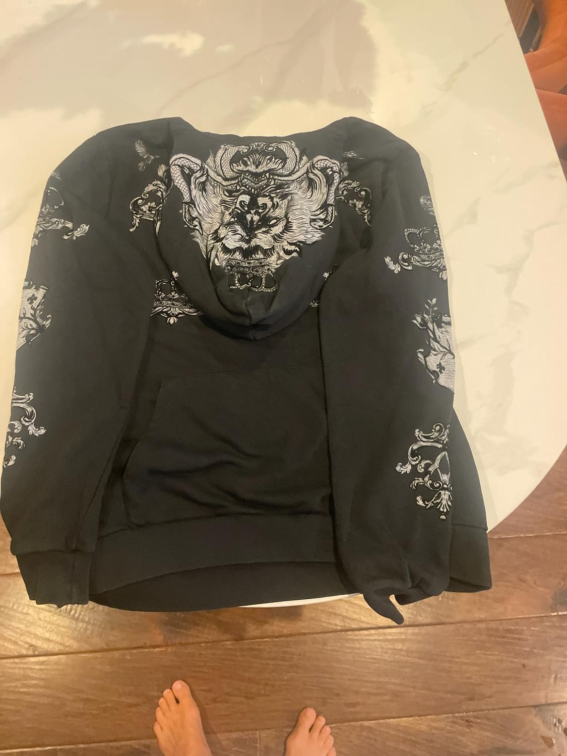 FLOCKED HERALDIC SWEATSHIRT - Image 2