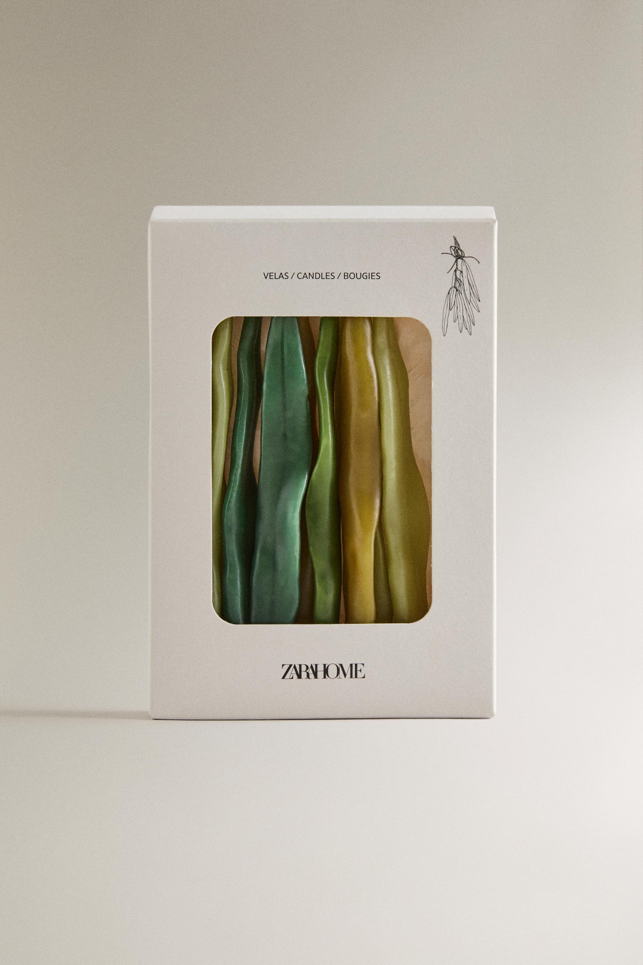 PACK BOUGIES DÉCORATIVES FEUILLE (PACK DE 9)