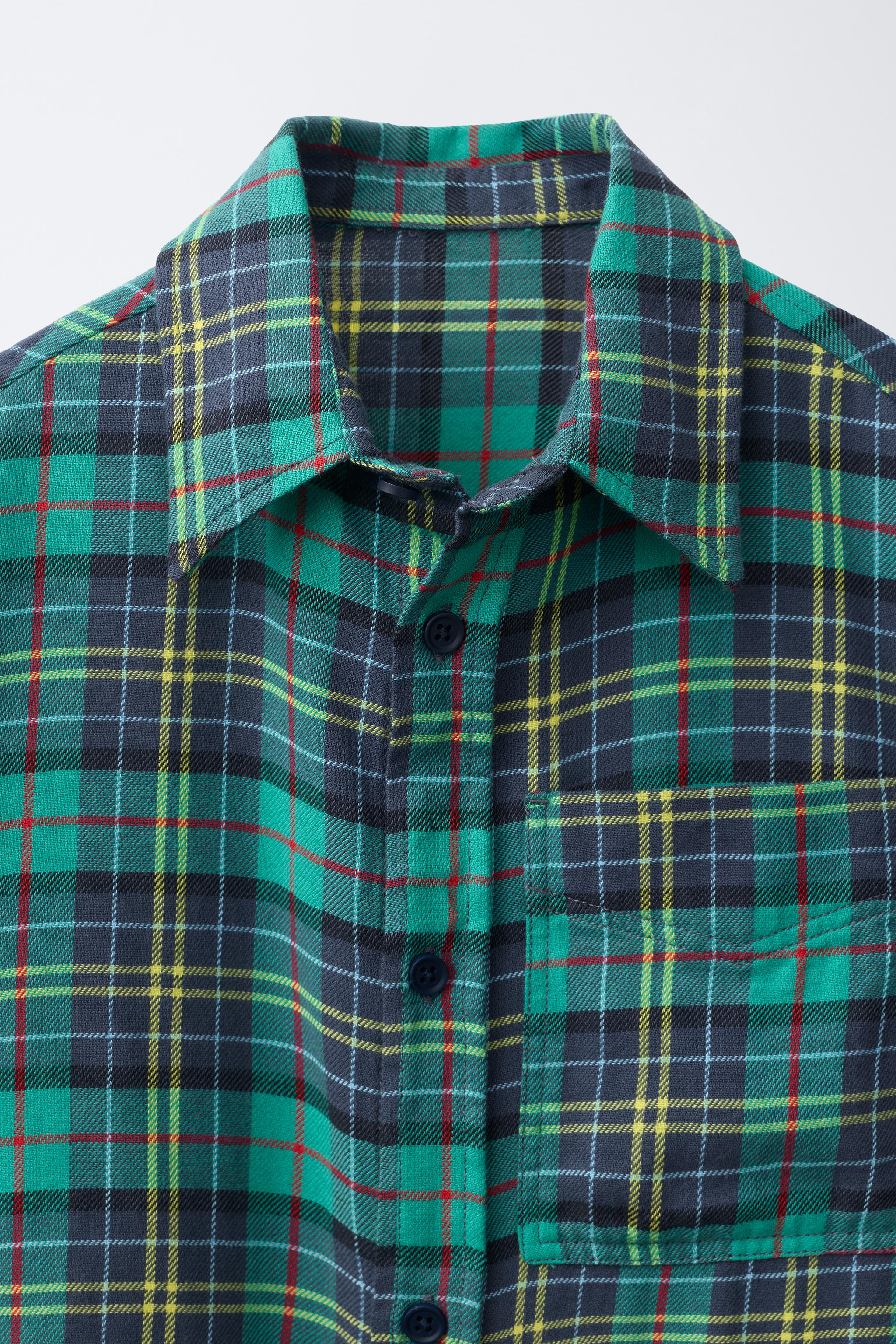 Детские рубашки Zara PLAID POCKET OVERSHIRT — фото 3