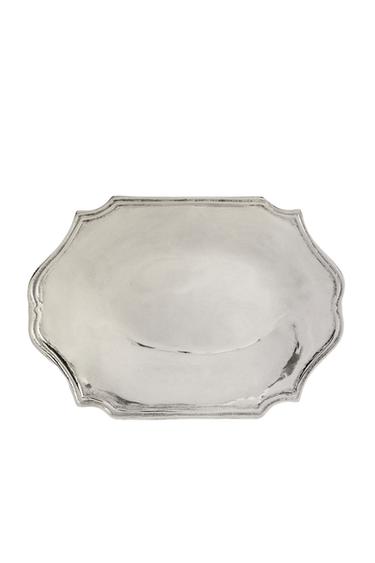 Zara DECORATIVE STEEL TRAY - Silver