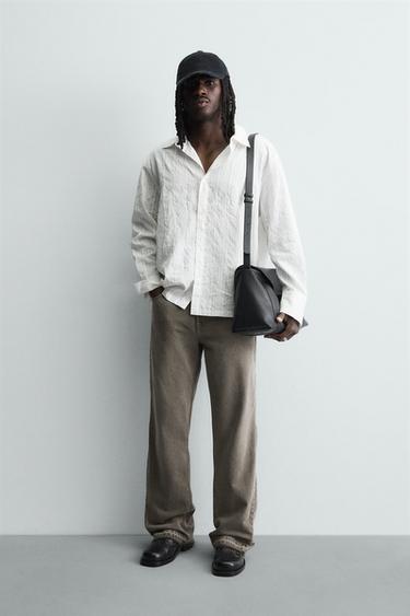 FLARE FIT JEANS - camel by Zara