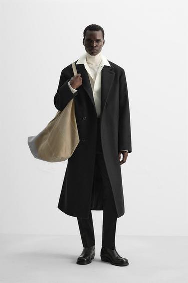 RELAXED FIT COAT - Black by Zara - Image 0