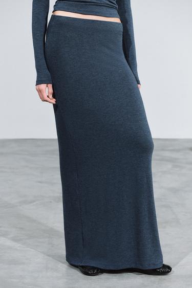 LONG SKIRT — Deep blue 1