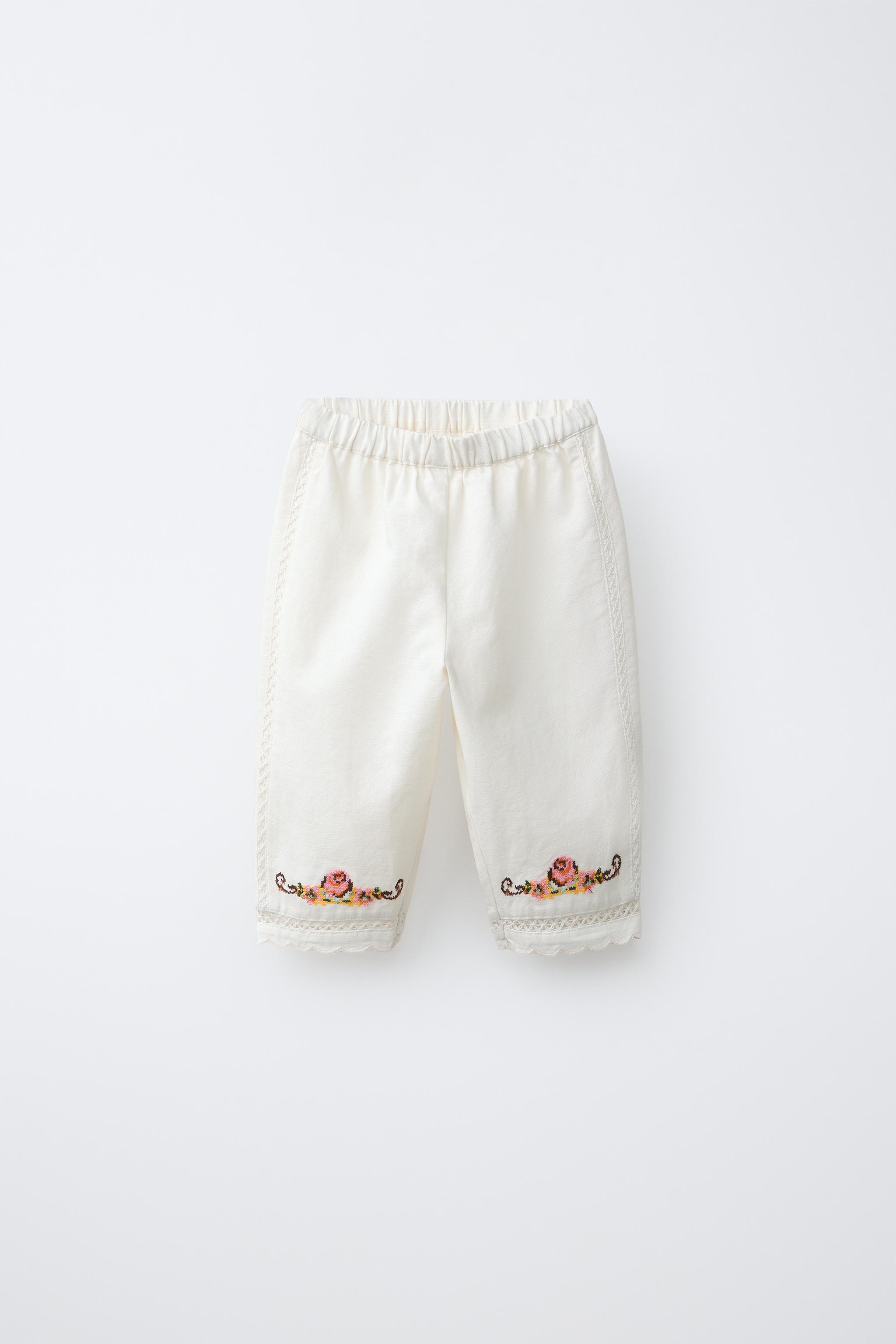 EMBROIDERED PANTS