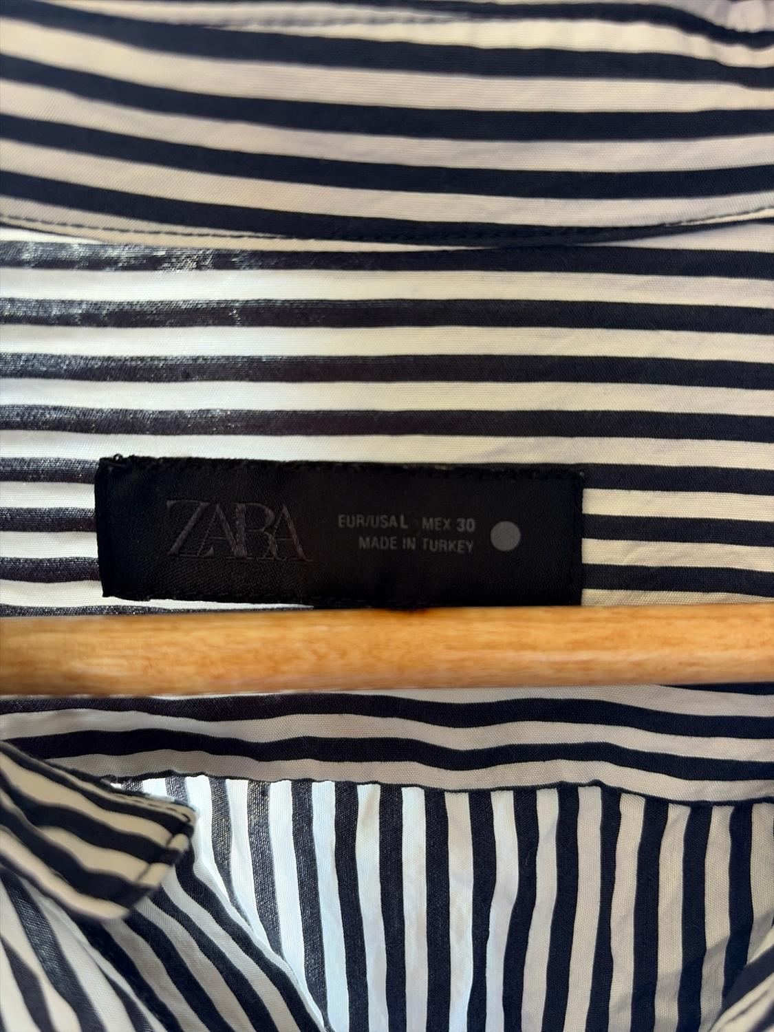 STRIPED FLOWING SHIRT ZW COLLECTION - Image 2