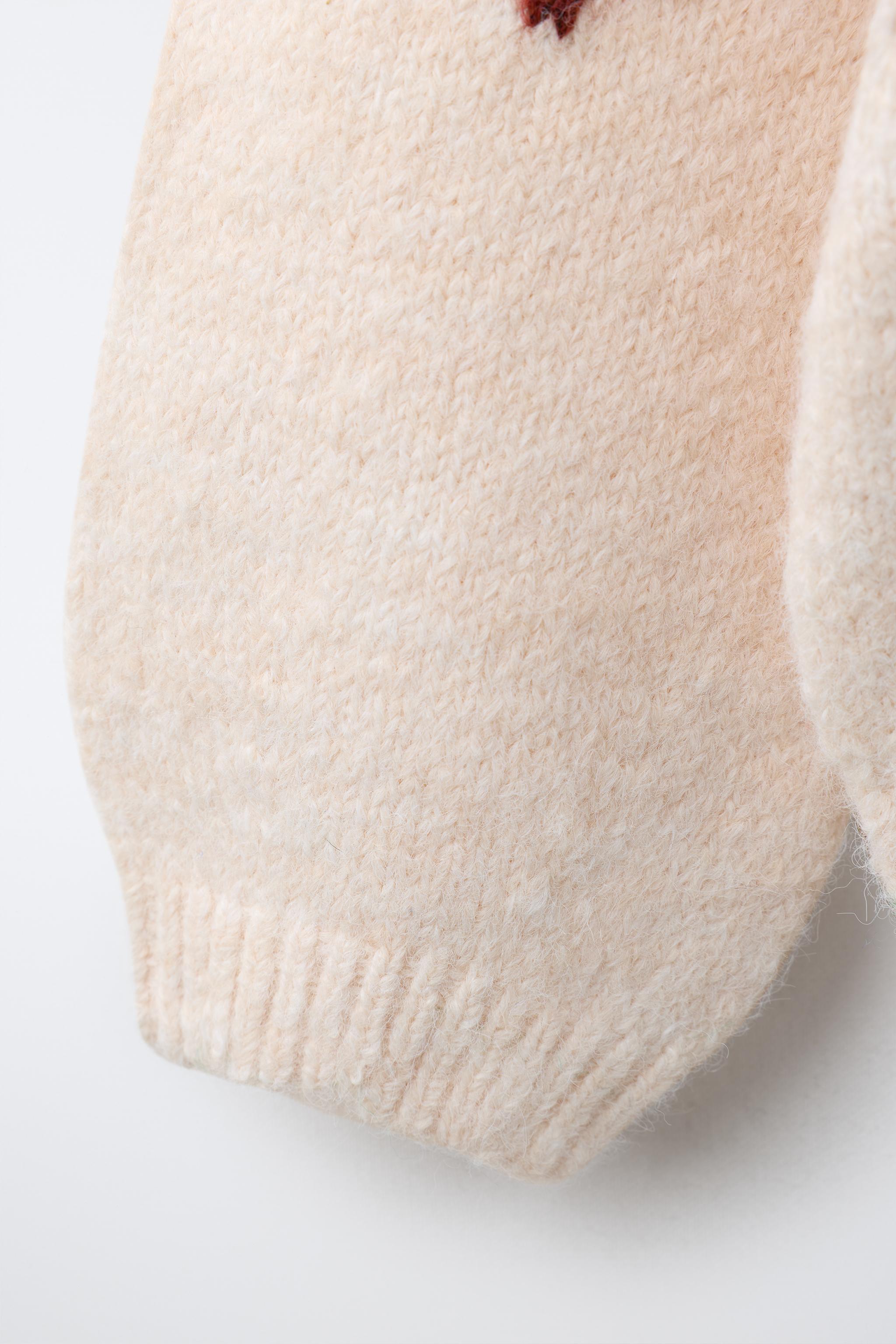 Детские свитеры Zara BEAR AND FLORAL KNIT JUMPER — фото 4