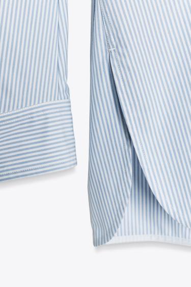 CHEMISE RAYURES POCHE ZW COLLECTION - rayures de Zara - Image 8