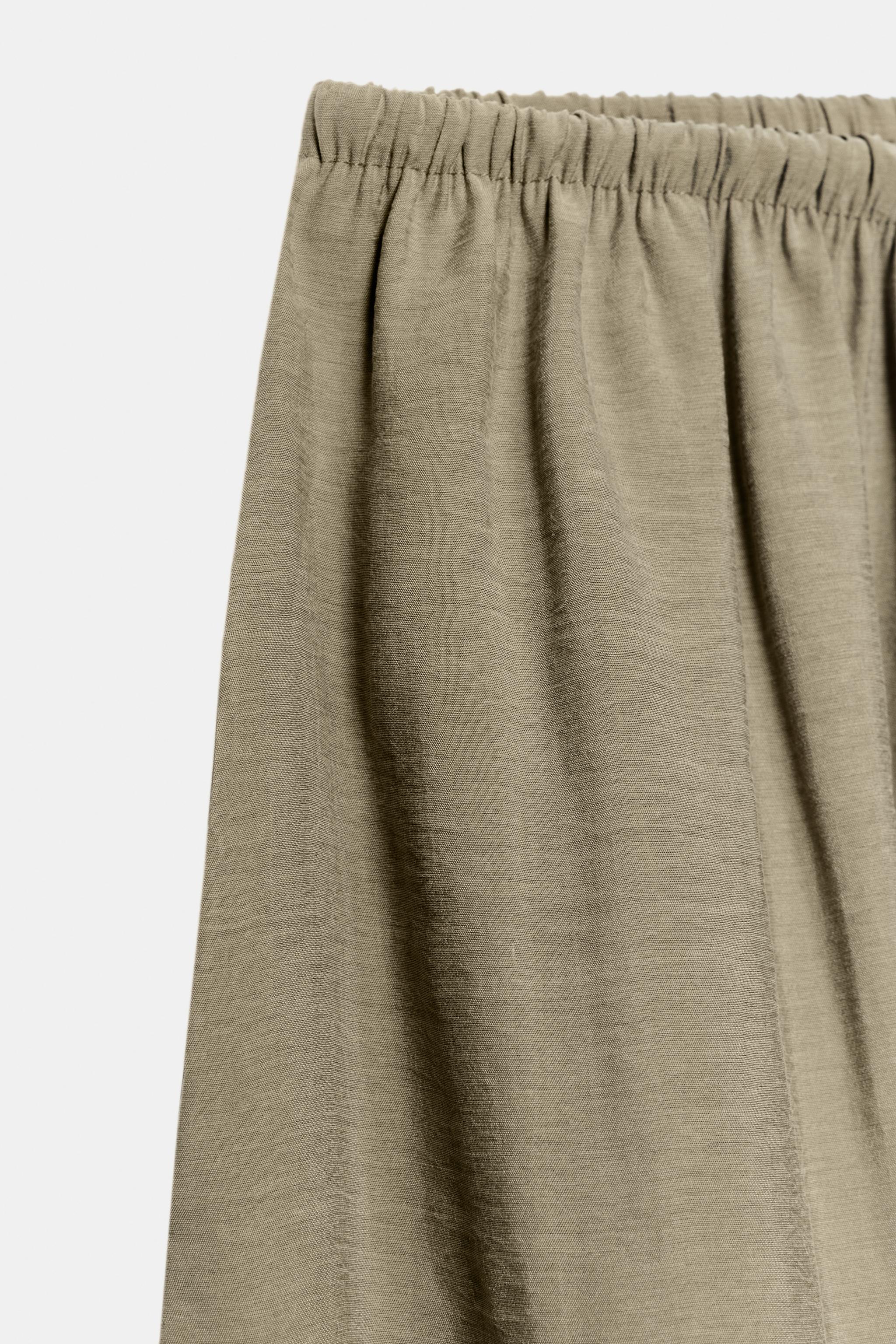 PANTALON PALAZZO FLUIDE À LACET