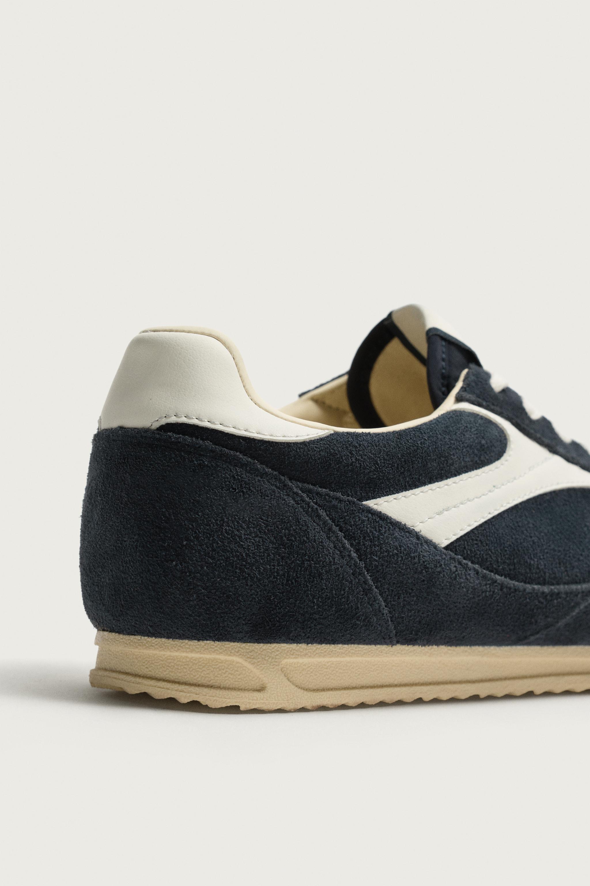 RETRO LEATHER SNEAKERS
