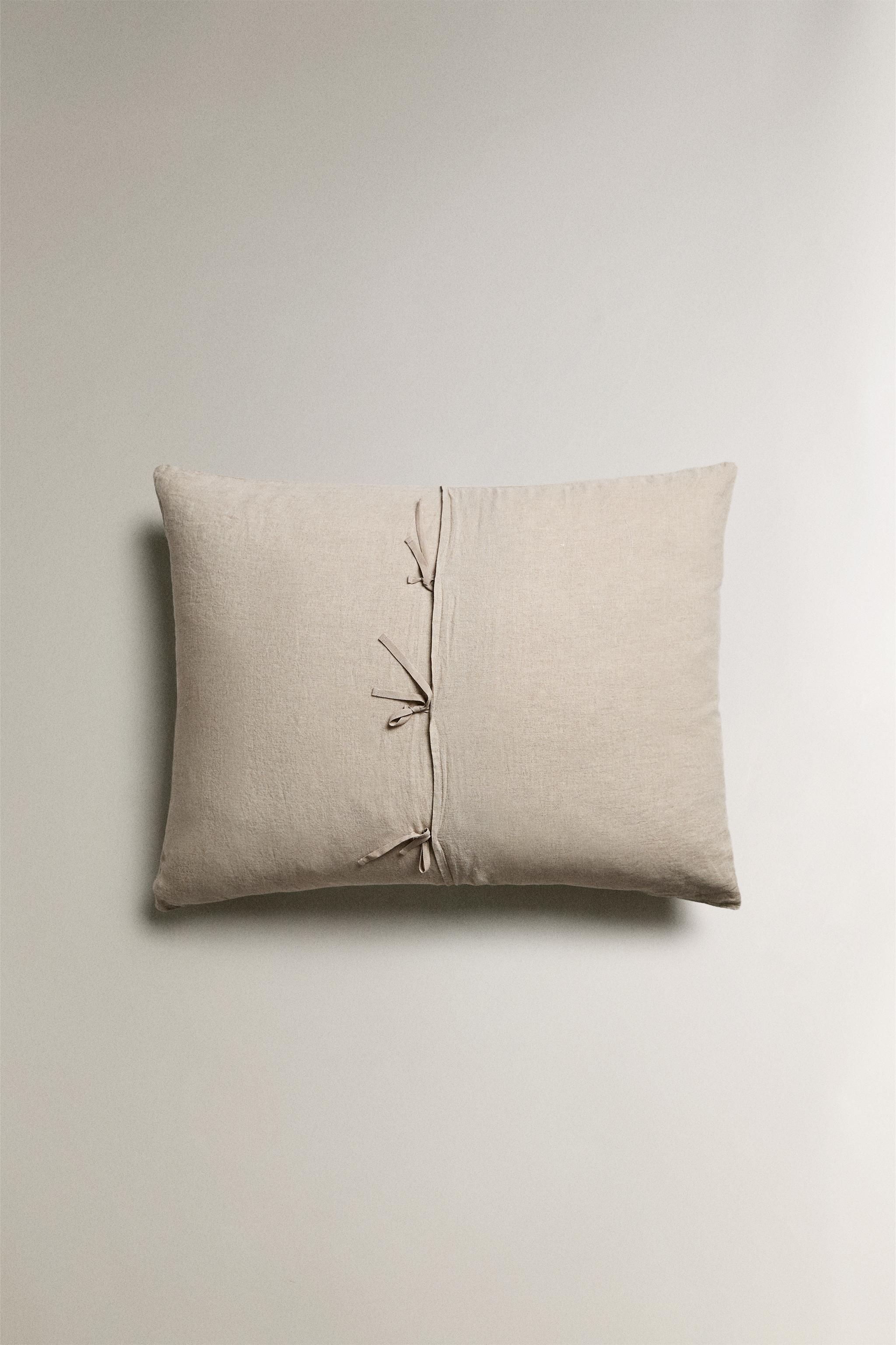 XXL LINEN THROW PILLOW COVER