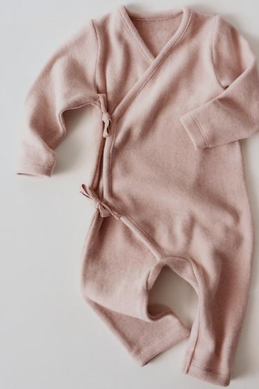 SOFT TOUCH WRAP JUMPSUIT - Pink by Zara