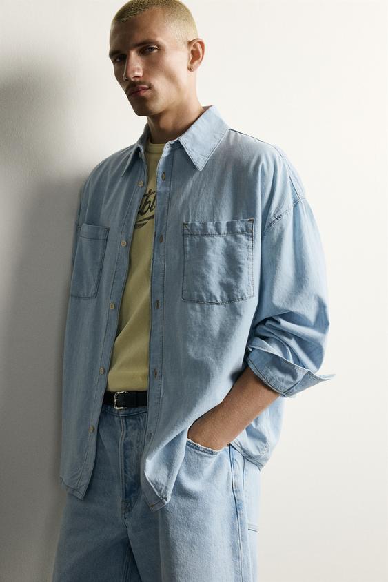 Koszula jeansowa z lekkiego denimu