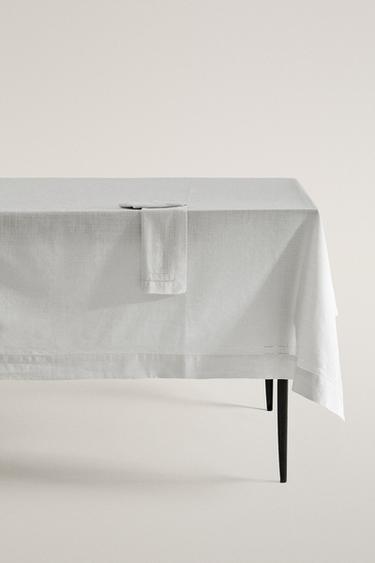 NAPPE COTON JOUR ÉCHELLE - Blanc de Zara