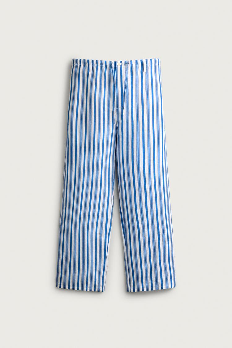 100% LINEN RELAXED FIT TROUSERS
