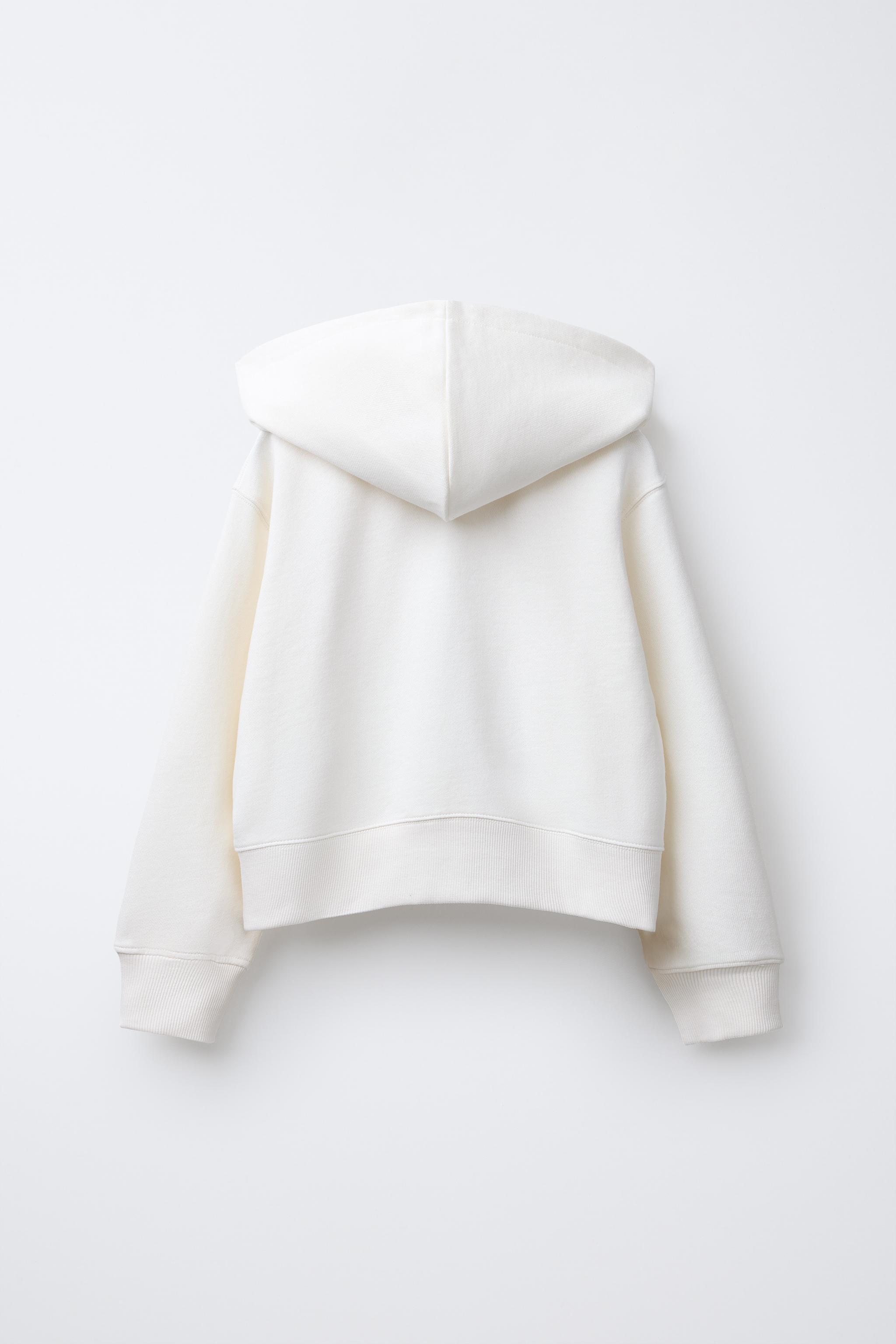 ふりふり GRAFFITI FLORAL SWEATSHIRT - Ecru | ZARA United States