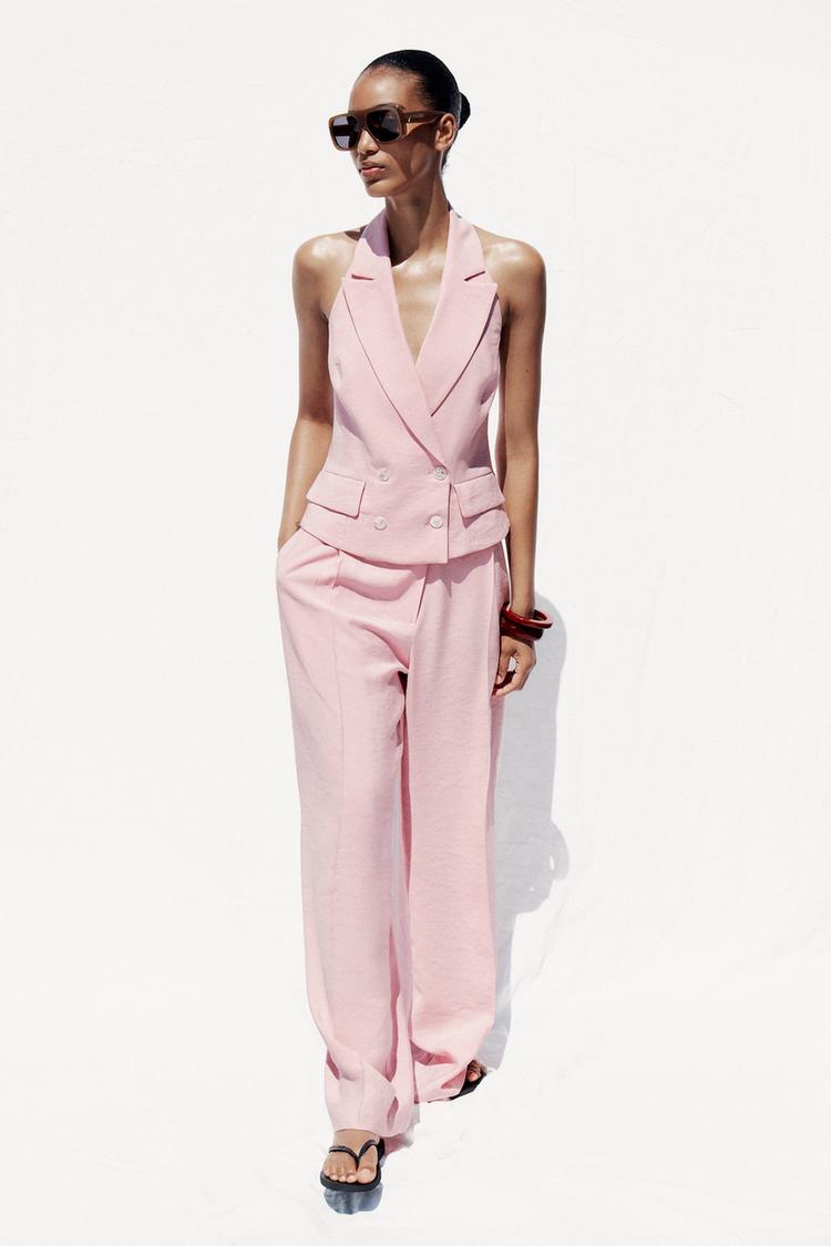 HALTER DOUBLE-BREASTED WAISTCOAT