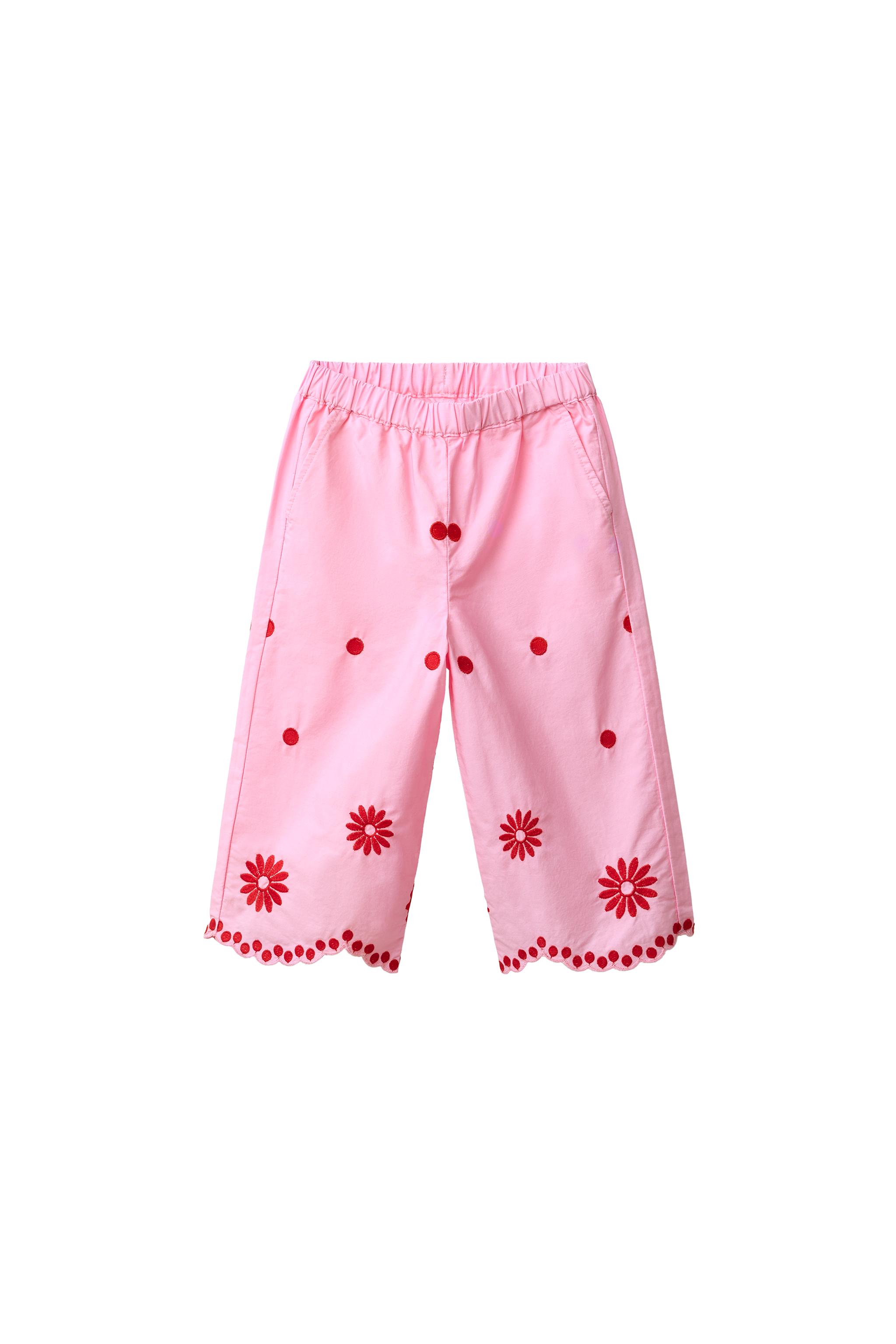 EMBROIDERED CULOTTES - Pink | ZARA United States