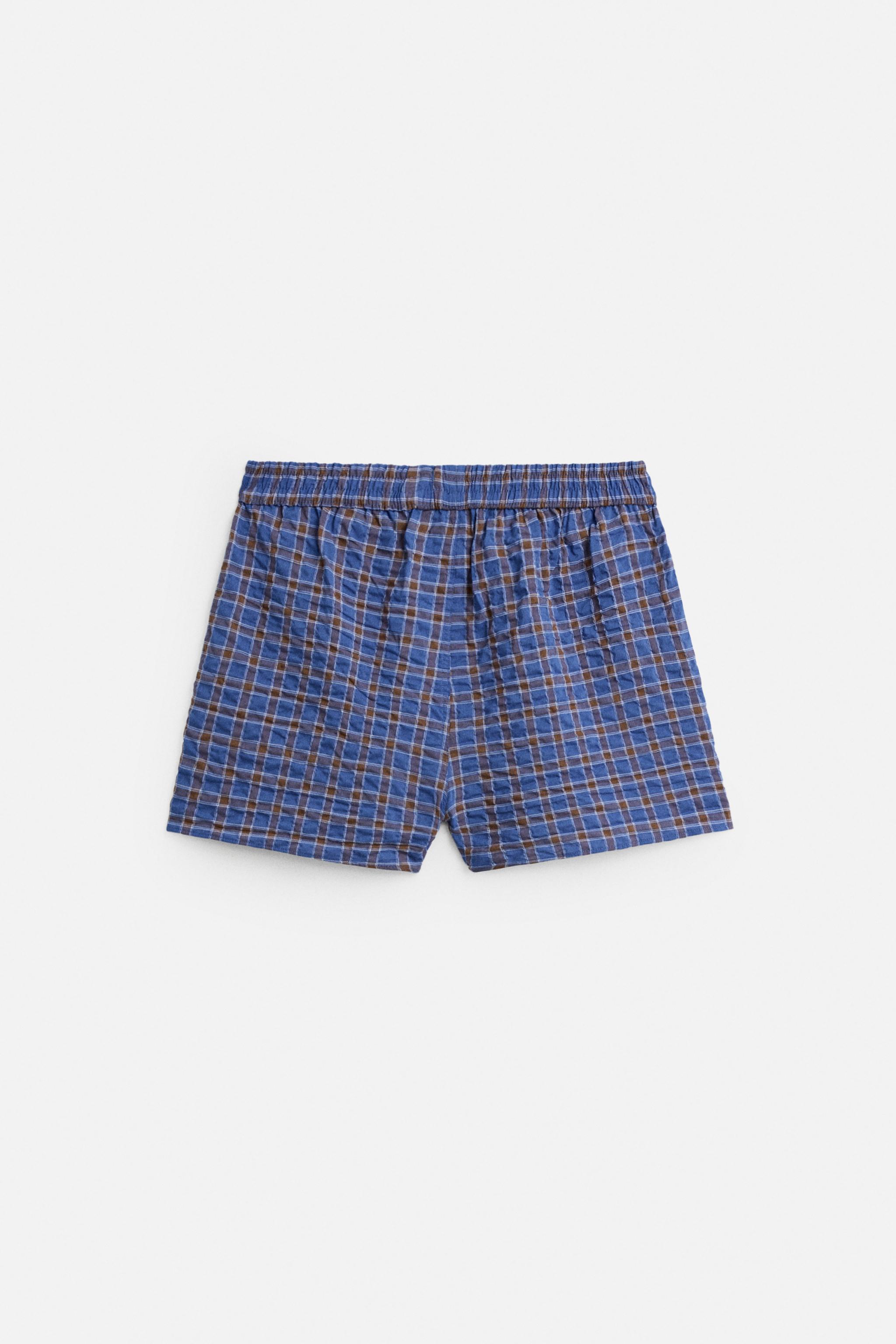 ［ZARA］GUITARRICADELAFUENTE POPLIN ボクサーパンツ GUITARRICADELAFUENTE POPLIN BOXERS - Blue | ZARA United States