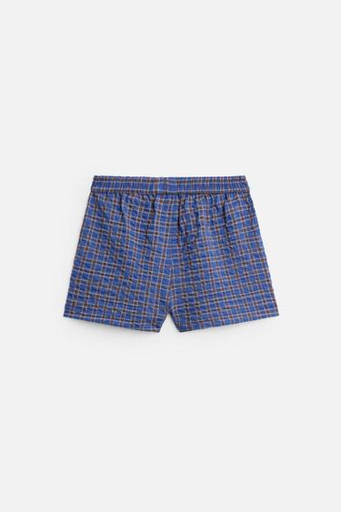 BOXER EN POPELINE GUITARRICADELAFUENTE - Bleu de Zara - Image 4