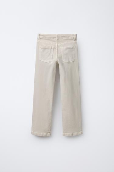 STUDDED FLARE TROUSERS - camel by Zara - Image 1