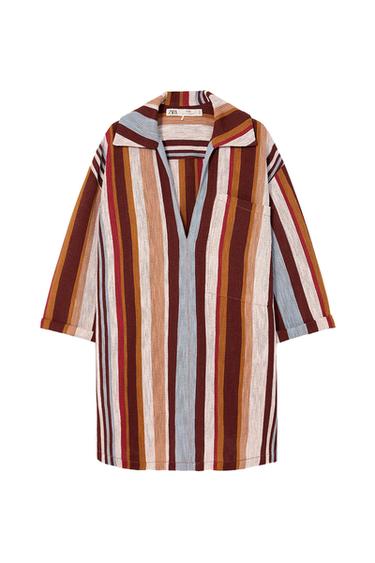 LIMITED EDITION STRIPED TUNIC - Earth by Zara - Image 0