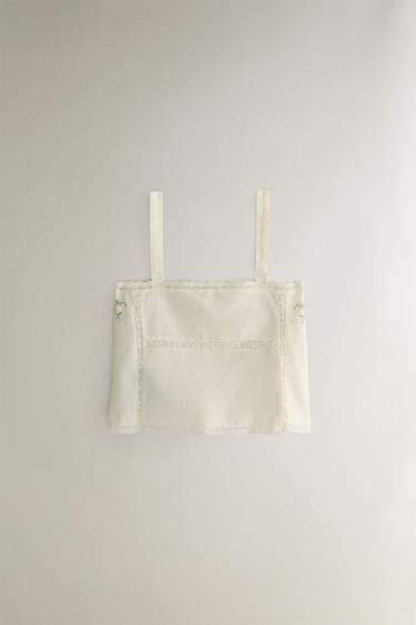 TOP COTON BRODERIES - Écru de Zara - Image 0
