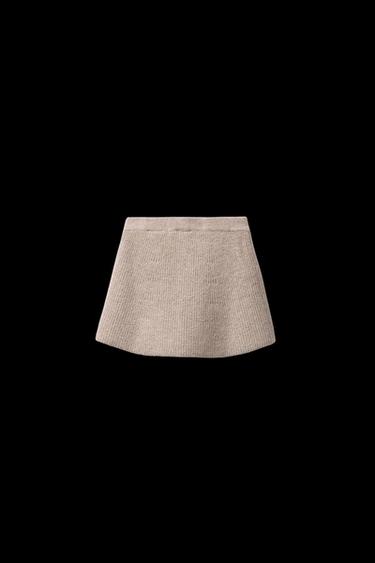 STRICKROCK MIT SCHLEIFEN - Sandfarben / meliert von Zara