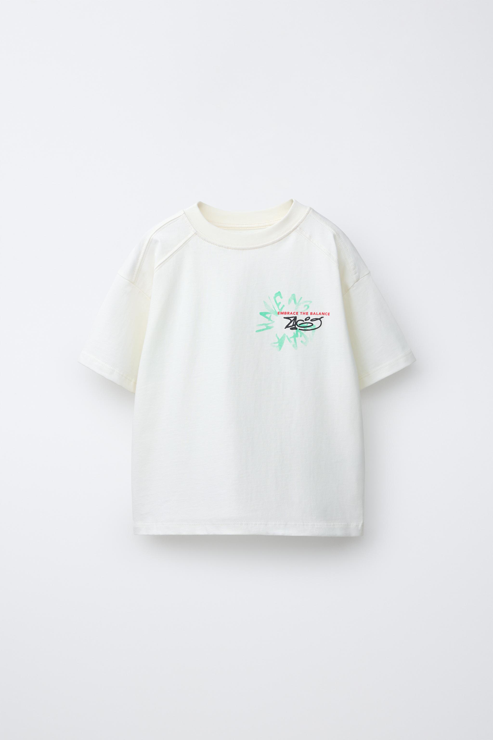 PRINTED T-SHIRT - White | ZARA Canada