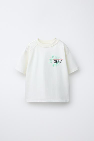 PRINTED T-SHIRT - White by Zara - Image 0