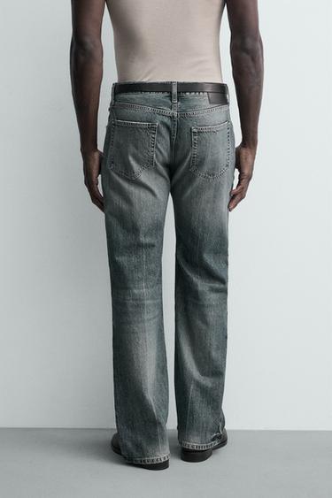JEAN DROIT BOOTCUT À OUVERTURES - Bleu encre de Zara - Image 2