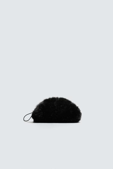 Zara HARRY LAMBERT FOR ZARA X DISNEY 毛絨手拿包 - 黑色