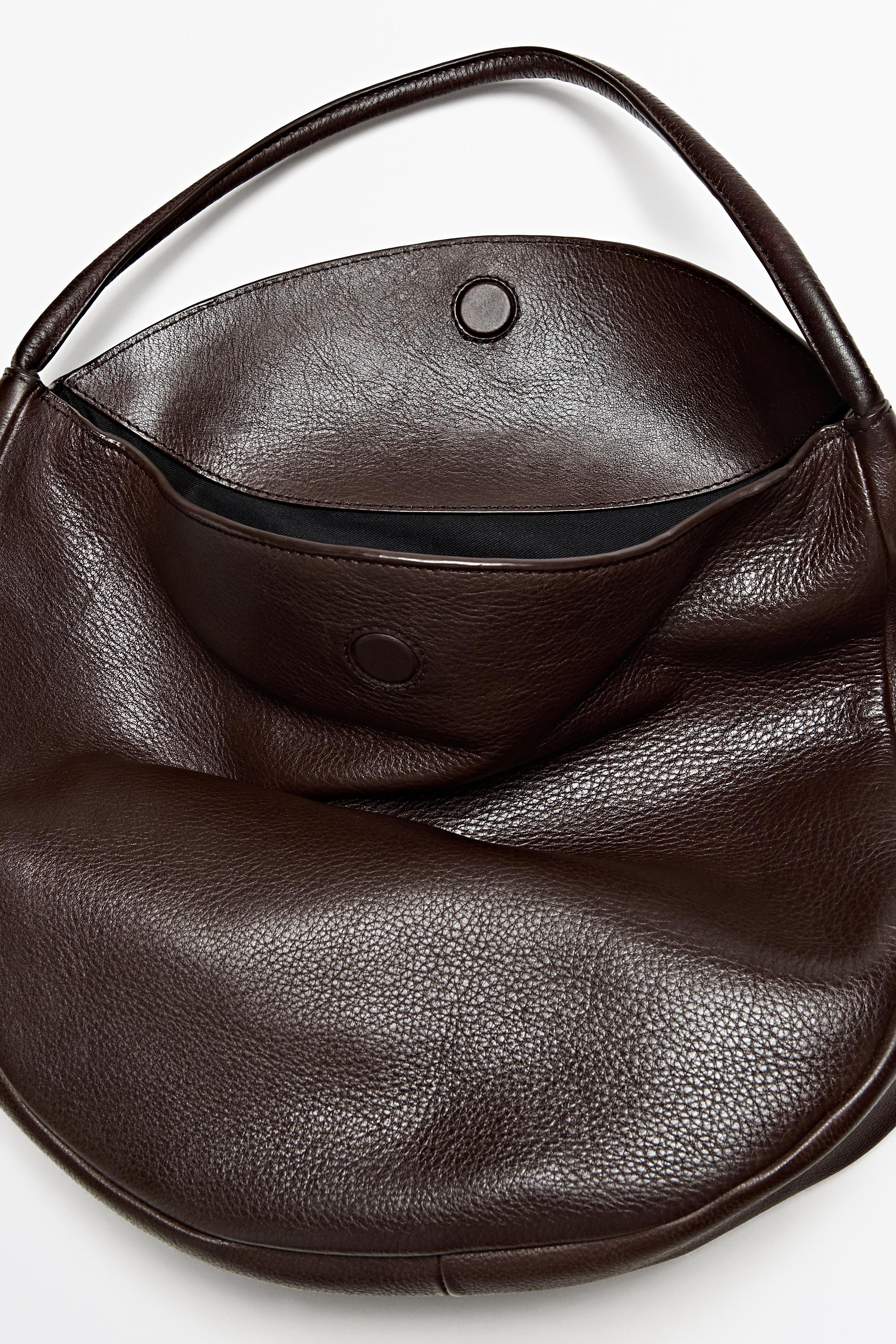 Medium nappa leather slouch bag