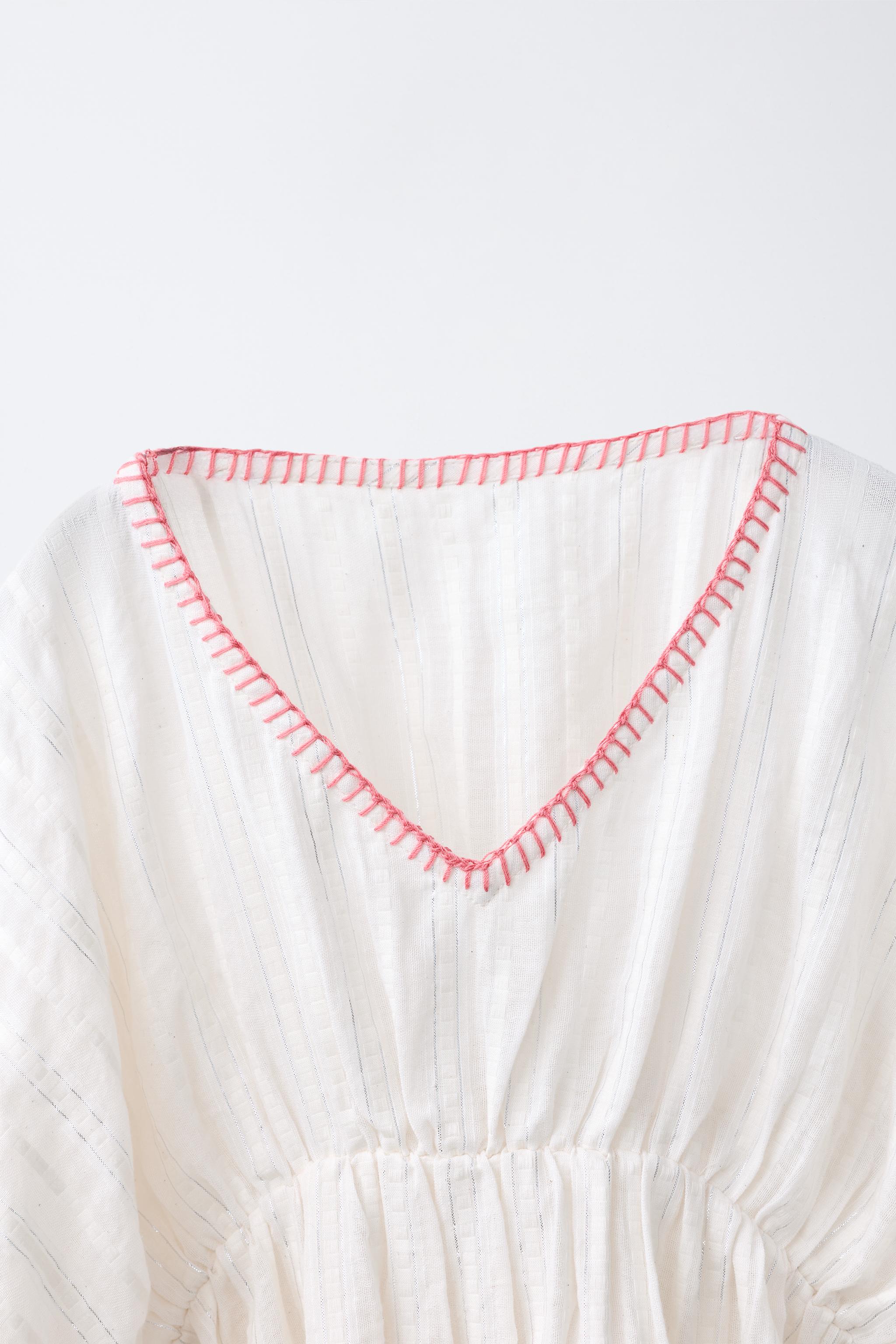CAFTAN BRILLANT À CONTRASTE