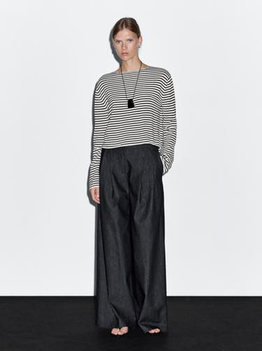 Zara High-waist wide-leg jeans - Blue - Image 0