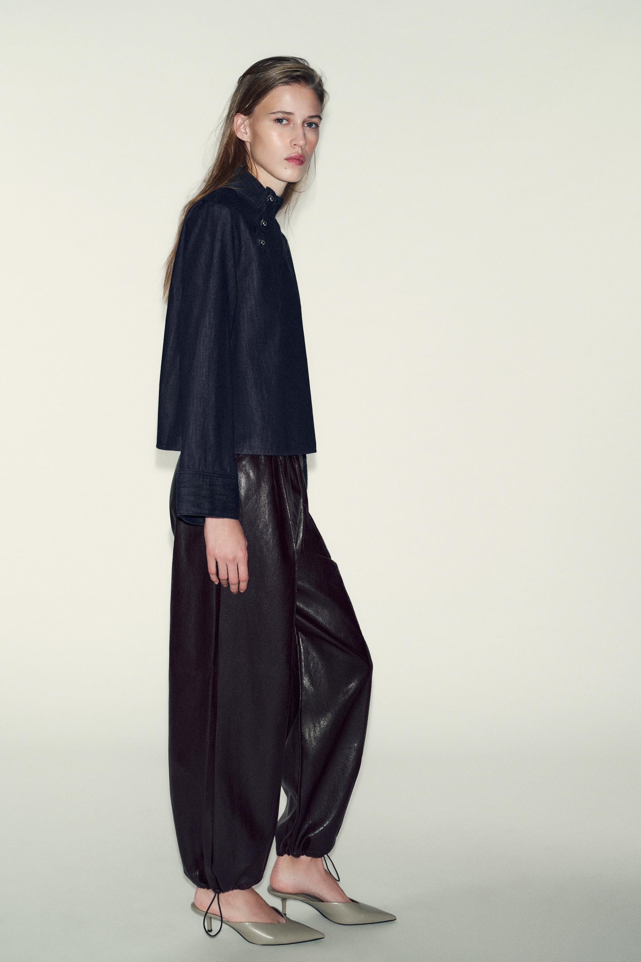 Z1975 DENIM HIGH COLLAR SHIRT