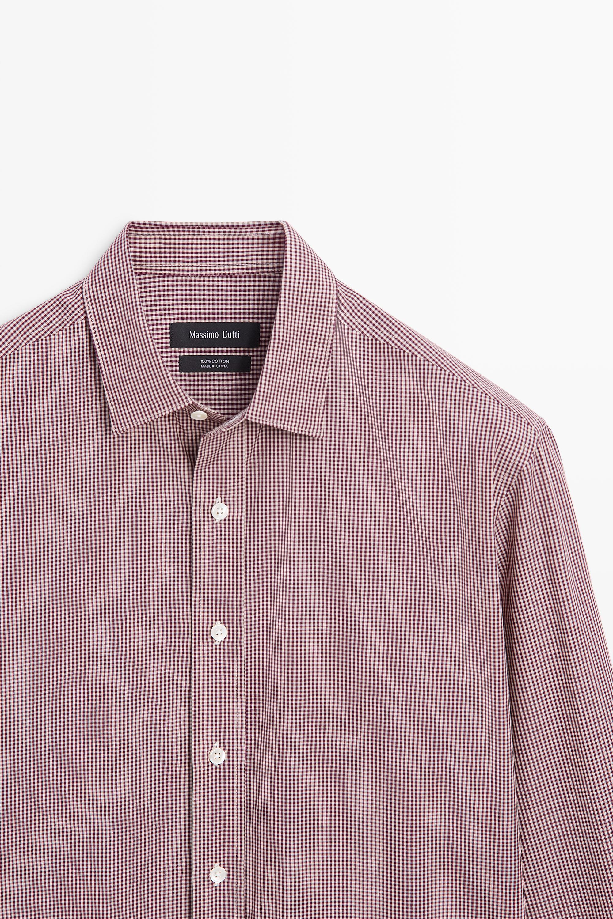 Regular fit gingham shirt