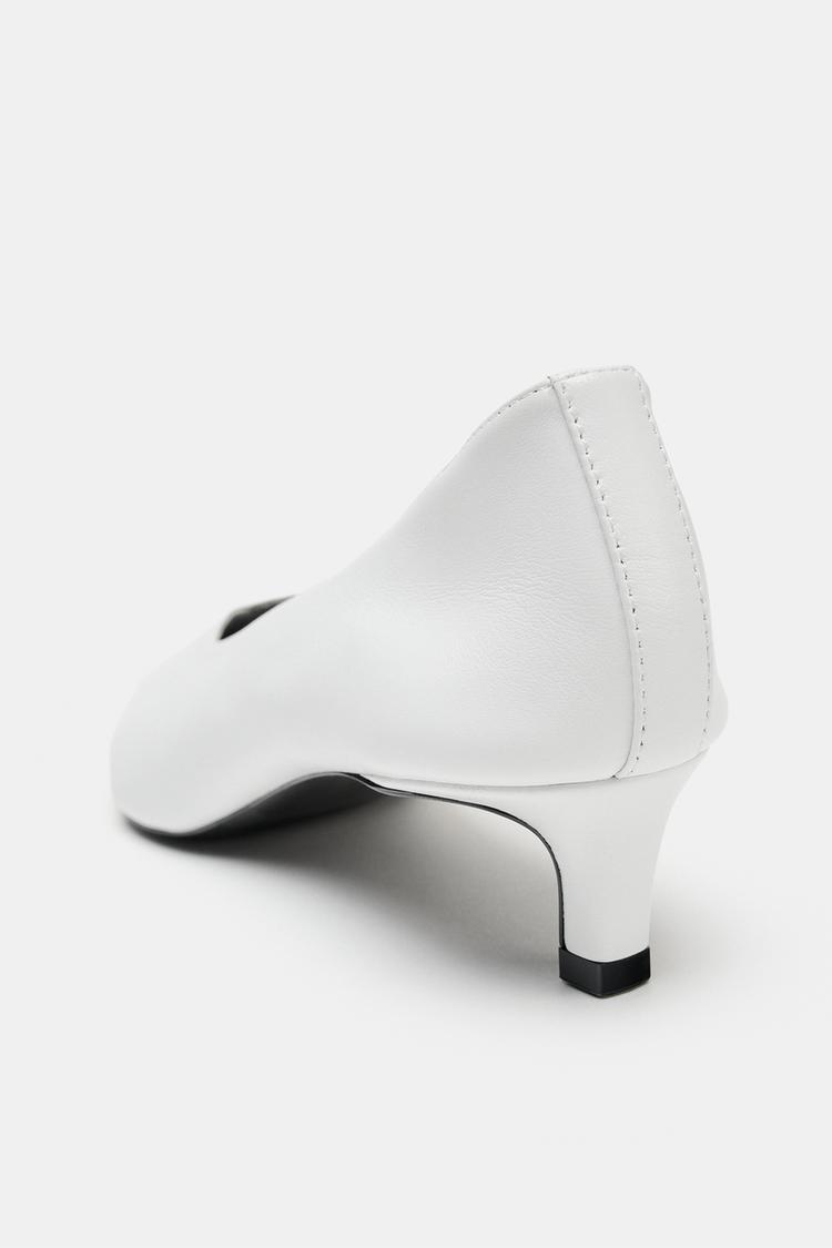 Zapatos de tacón kitten de piel 8