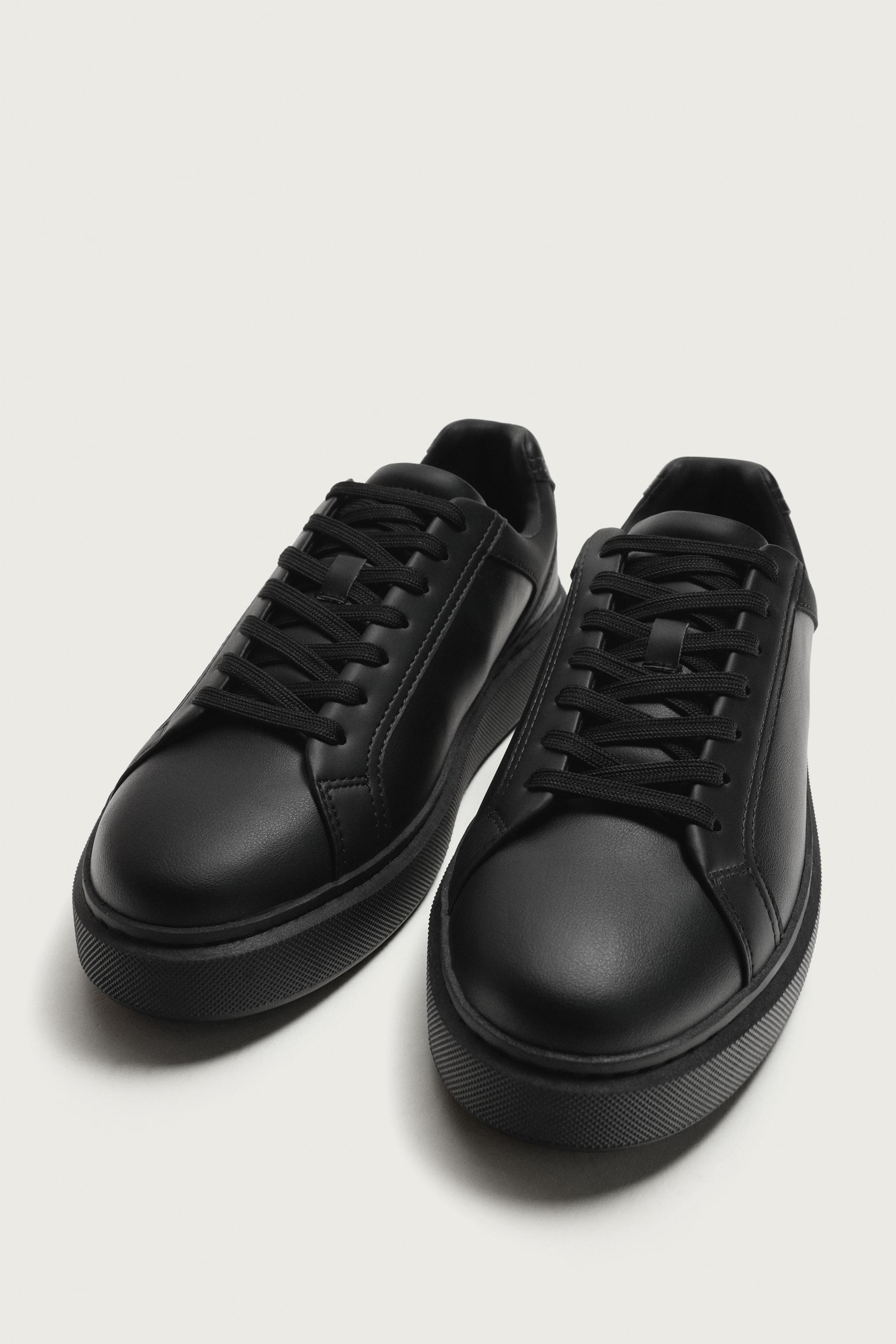 MONOCHROME THICK-SOLED SNEAKERS