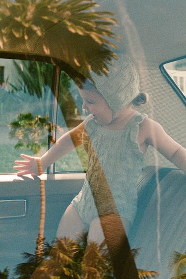 ВЯЗАНЫЙ КОМБИНЕЗОН ИЗ СМЕСОВОГО ЛЬНА — ПАСТЕЛЬНО-ЗЕЛЕНЫЙ от Zara