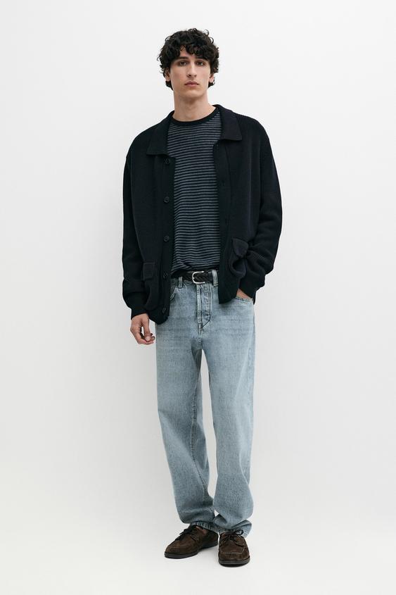 Cotton knit cardigan with pockets from Zara - $160