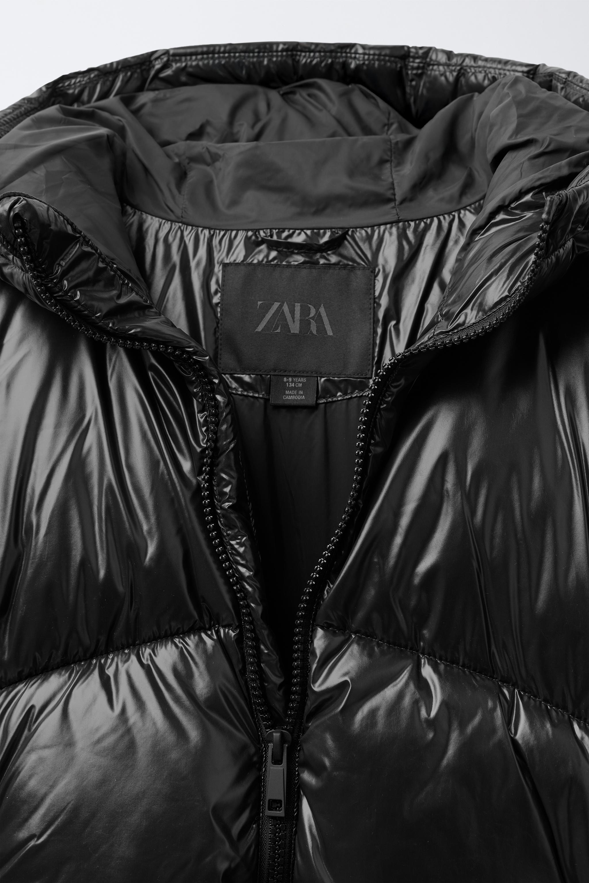HOODED WATER REPELLENT PUFFER COAT
