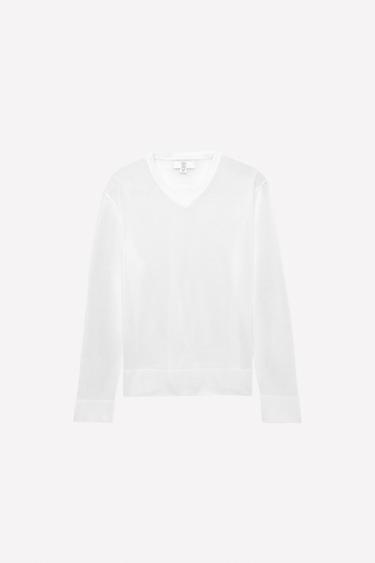 LUDOVIC DE SAINT SERNIN x ZARA 세미 시스루 스웨터 - Zara의 화이트 - 이미지 0