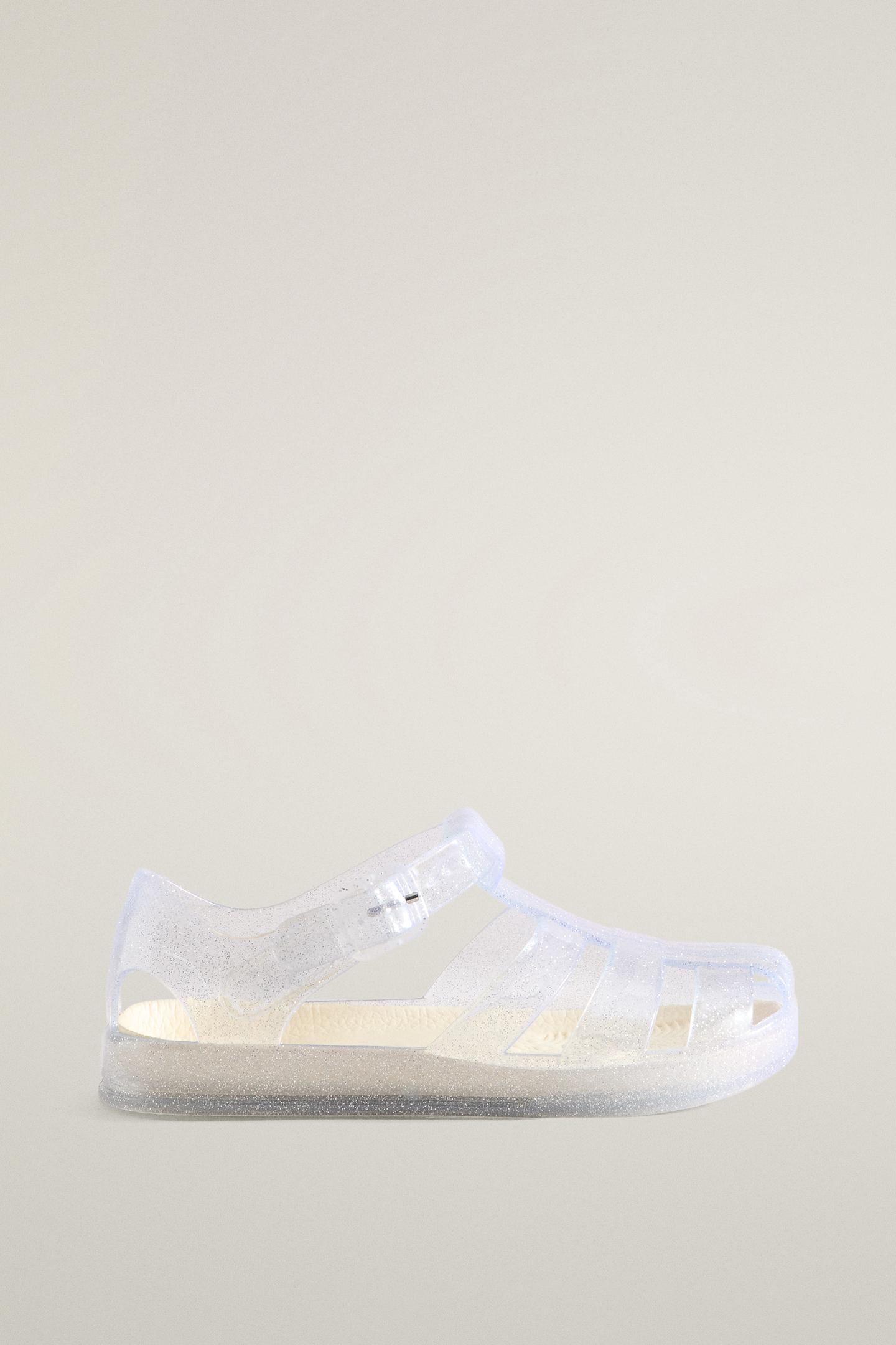 Детские сандалии Zara Glitter Cage, цвет: Прозрачный