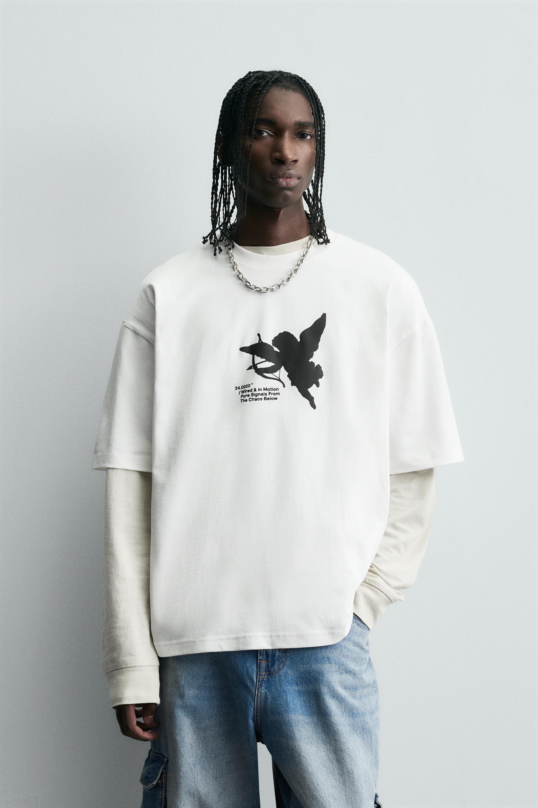 トップス kolor Rubber print Tshirt RUBBERIZED PRINT T-SHIRT - Oyster-white | ZARA United States