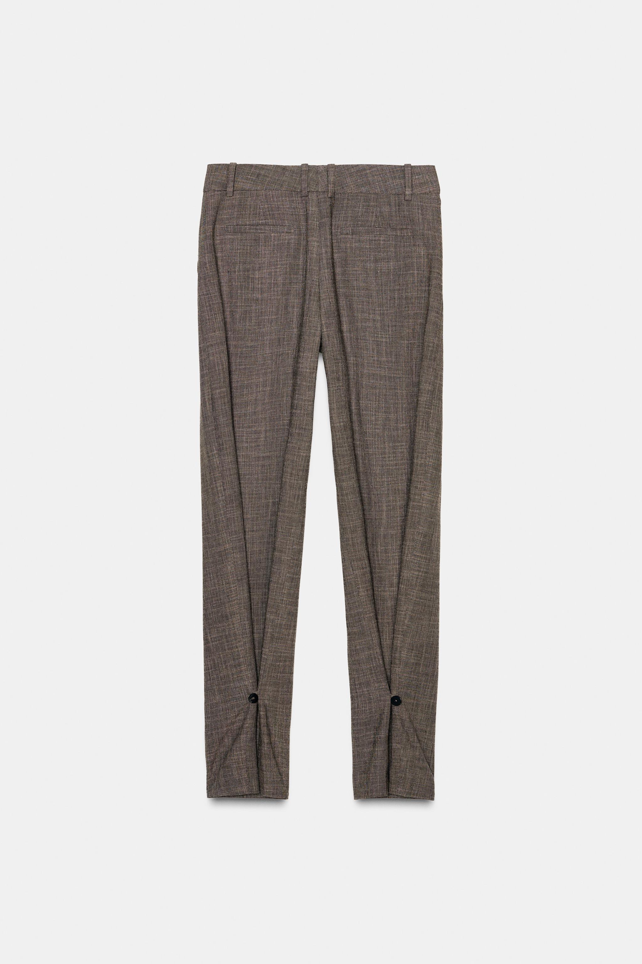 BUTTON CUFF PANTS ZW COLLECTION