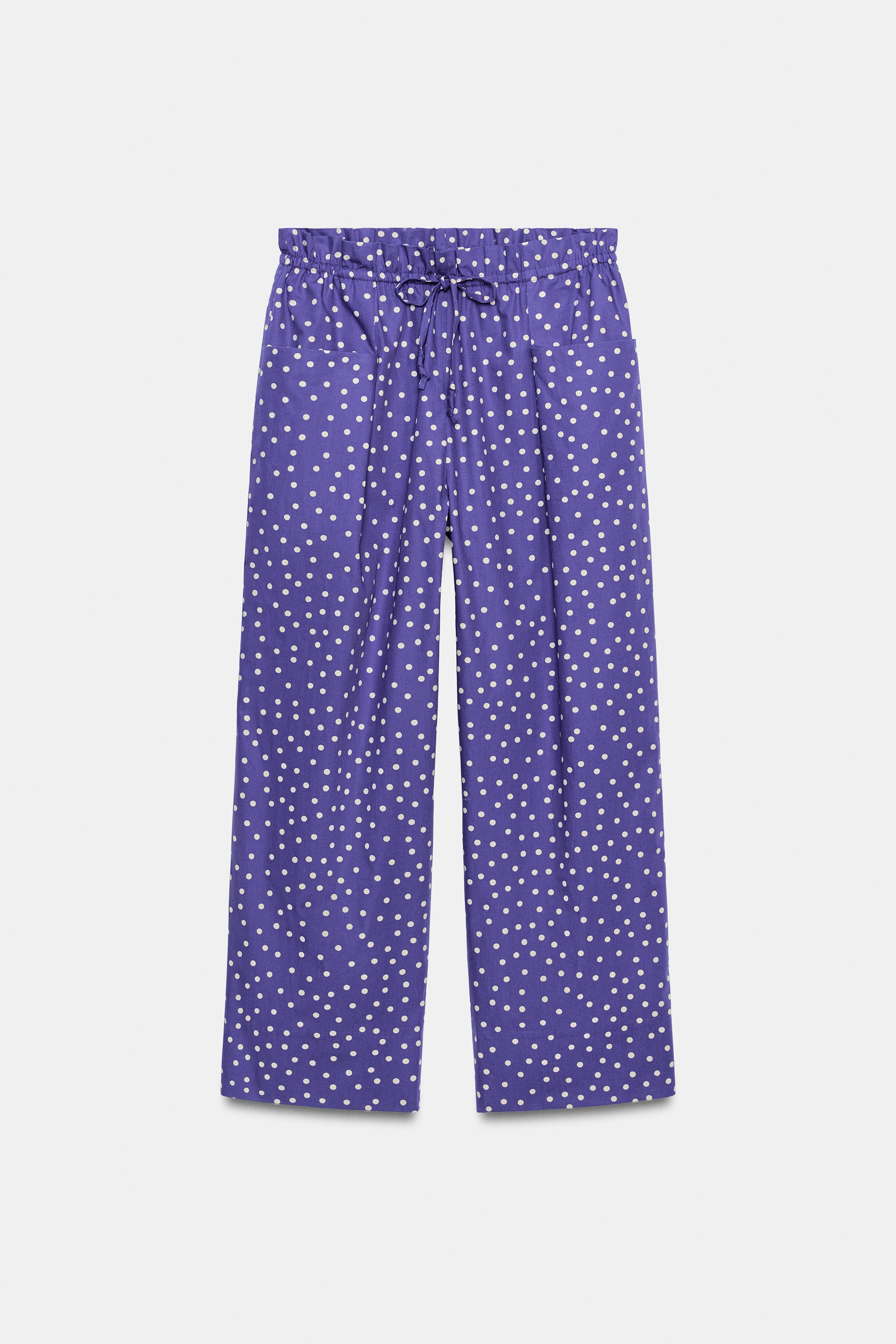 PANTALON IMPRIMÉ À POIS ZW COLLECTION