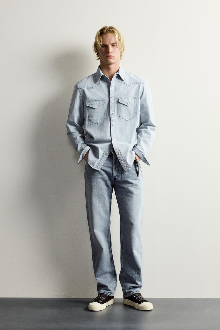 REGULAR FIT WESTERN DENIM SHIRT
