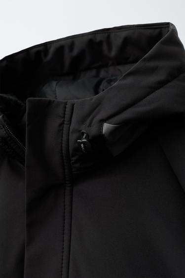 WATER-REPELLENT COLOUR BLOCK JACKET - Black by Zara - Image 5