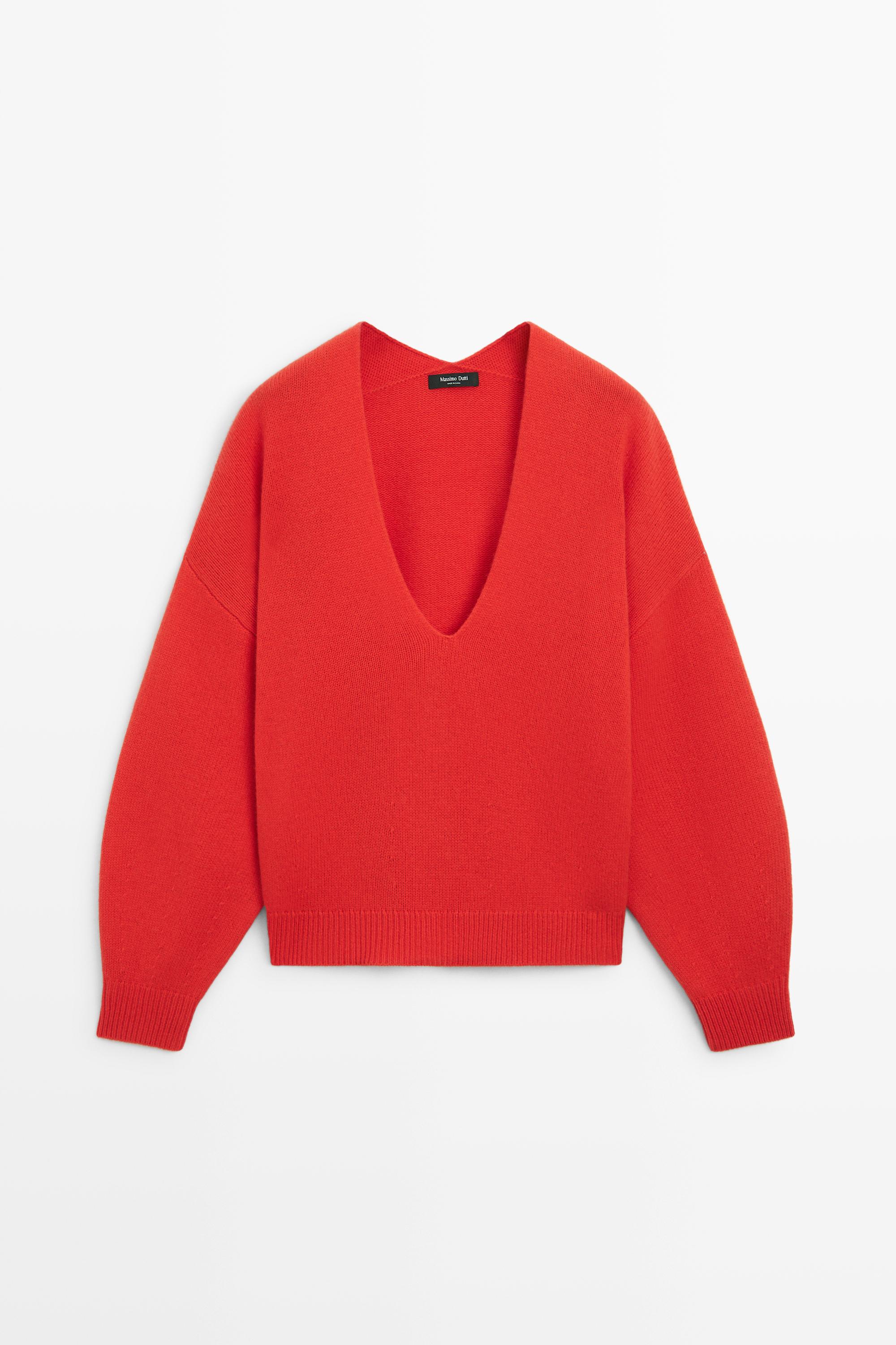 Oversize wool-blend knit sweater